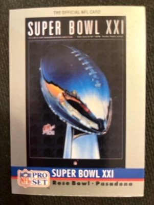 NFL - 1990 Pro Set Football Super Bowl XXI - Giants vs Broncos | eBay