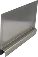 Stainless Steel Insert Type Splash Guard for Compartment Sinks 28"L x 12"H Left