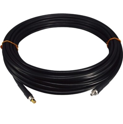 Boobrie 49.2FT SMA 400 COAX Cable ULTRA  LOSS. Ext 50 Ohm CB HAM Not TV 3G-5G Lt