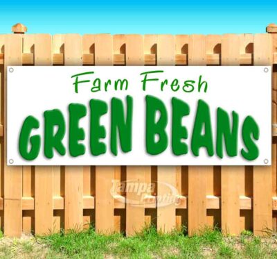 Green Beans Advertising Vinyl Banner Flag Sign Many Sizes Available USA