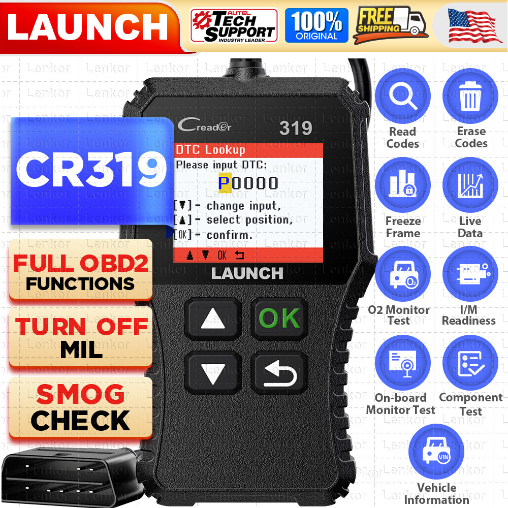 Automotive OBDII Code Reader OBD2 Scanner Car Check Engine Fault Diagnostic Tool-image