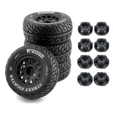 1/8 1/10 Short Course Truck Tire with 12/14/17mm Wheel Hex for Slash ARRMA Vkar