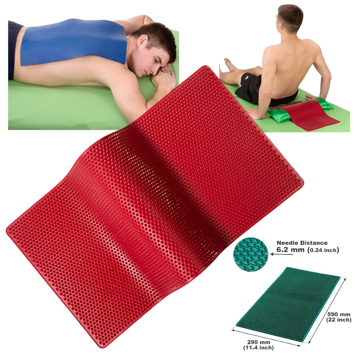 Lyapko ニードル ビッグ マット プラス 6.2 Ag LYAPKO Acupuncture Mat Big Pad 6,2 Acupressure Applicator Massager