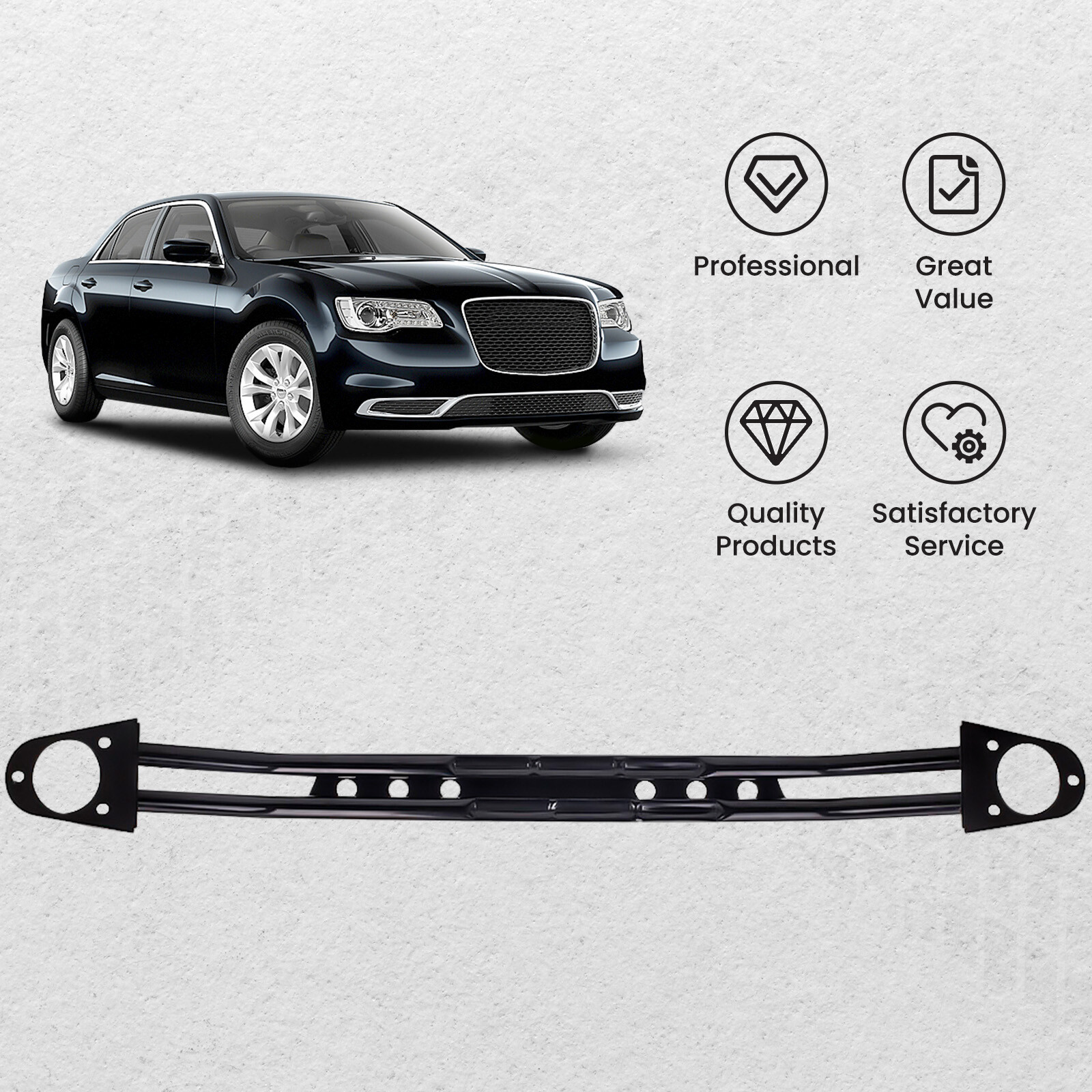 Front Upper Strut Tower Dual Bar Rod Brace for Chrysler 300C 20052023