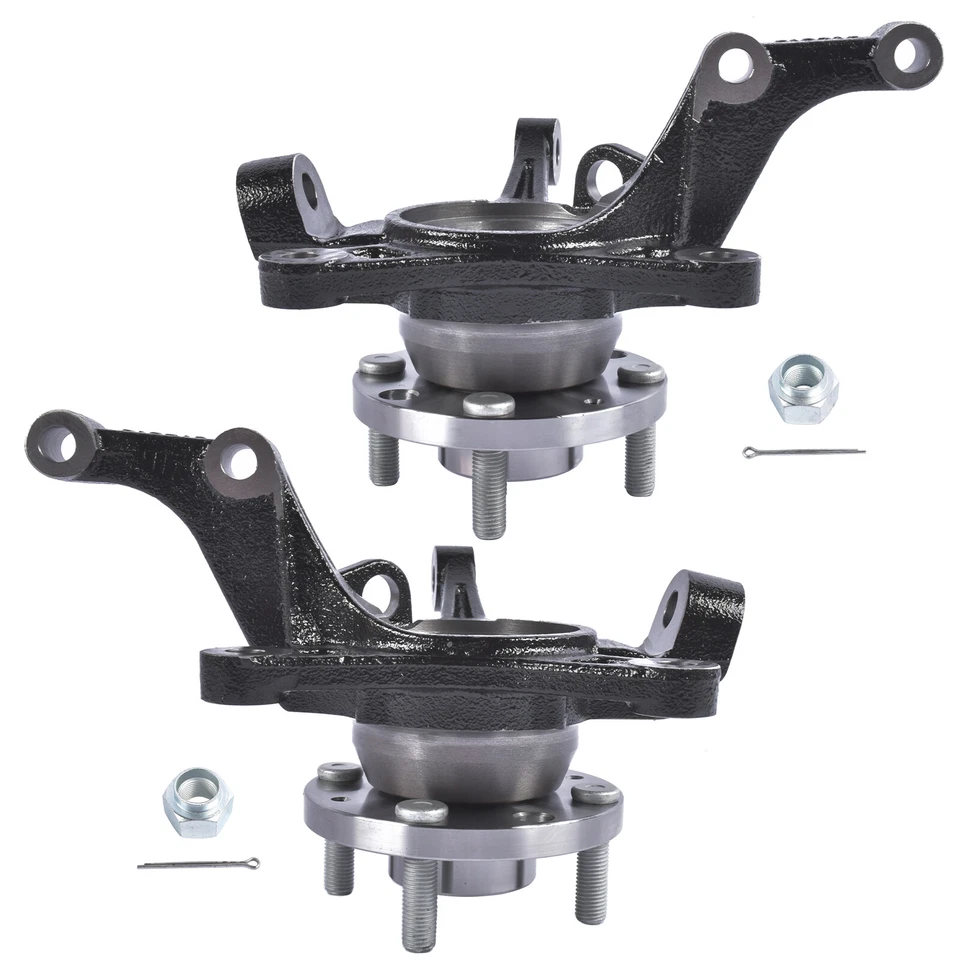 Pair Steering Knuckle Left & Right for Chevy Aveo Aveo5 Pontiac G3 1.6L L4 04-11 - Image 3 of 4