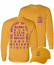 I Feel Like Kobe - Kanye West - I Feel Like Pablo - LongSleeve T-Shirt + Dad Cap
