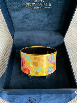 Frey Wille Ode to Joy of Life Set Bracelet Bangle  + Ring 24kt Gold Plated