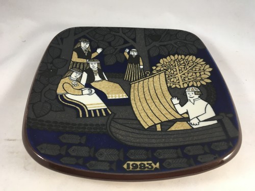 1983 Arabia Finland Kalevala Annual Plate Lemminkainen's Escape Raija Uosikkinen - Picture 7 of 10