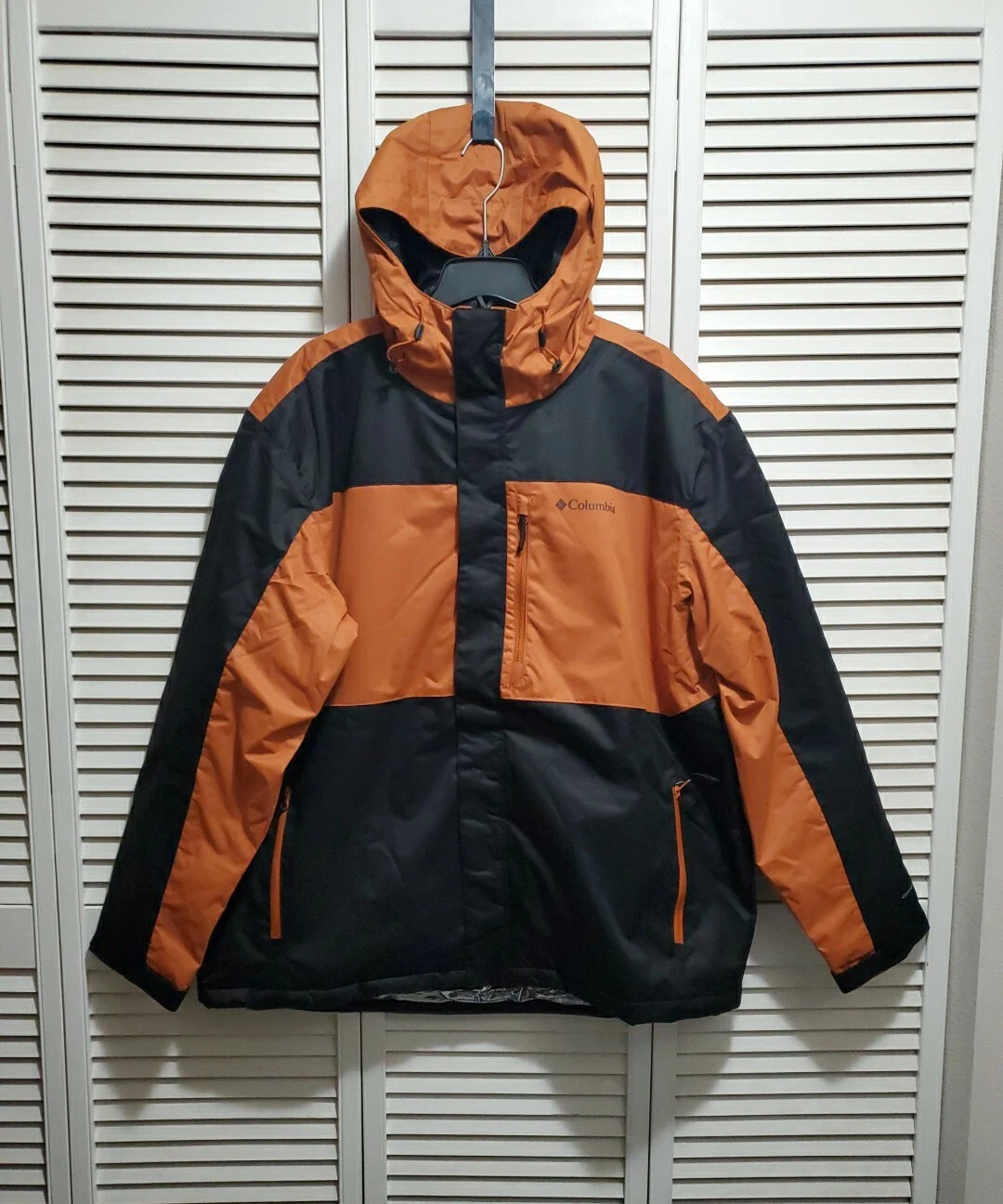 NWT Columbia Mens Tipton Peak II Insulated Jacket Waterproof XL Black / Copper