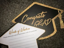50 Grad Keepsake Graduation Advice Cards Words of Wisdom Grad Party Supplies