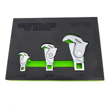 Vim Scf100 3 Pc. Spring Loaded Crowfoot Wrench Set 14 38 12 Vim Scf100 3 Pc. Spring Loaded Crowfoot Wrench Set 14 38 12