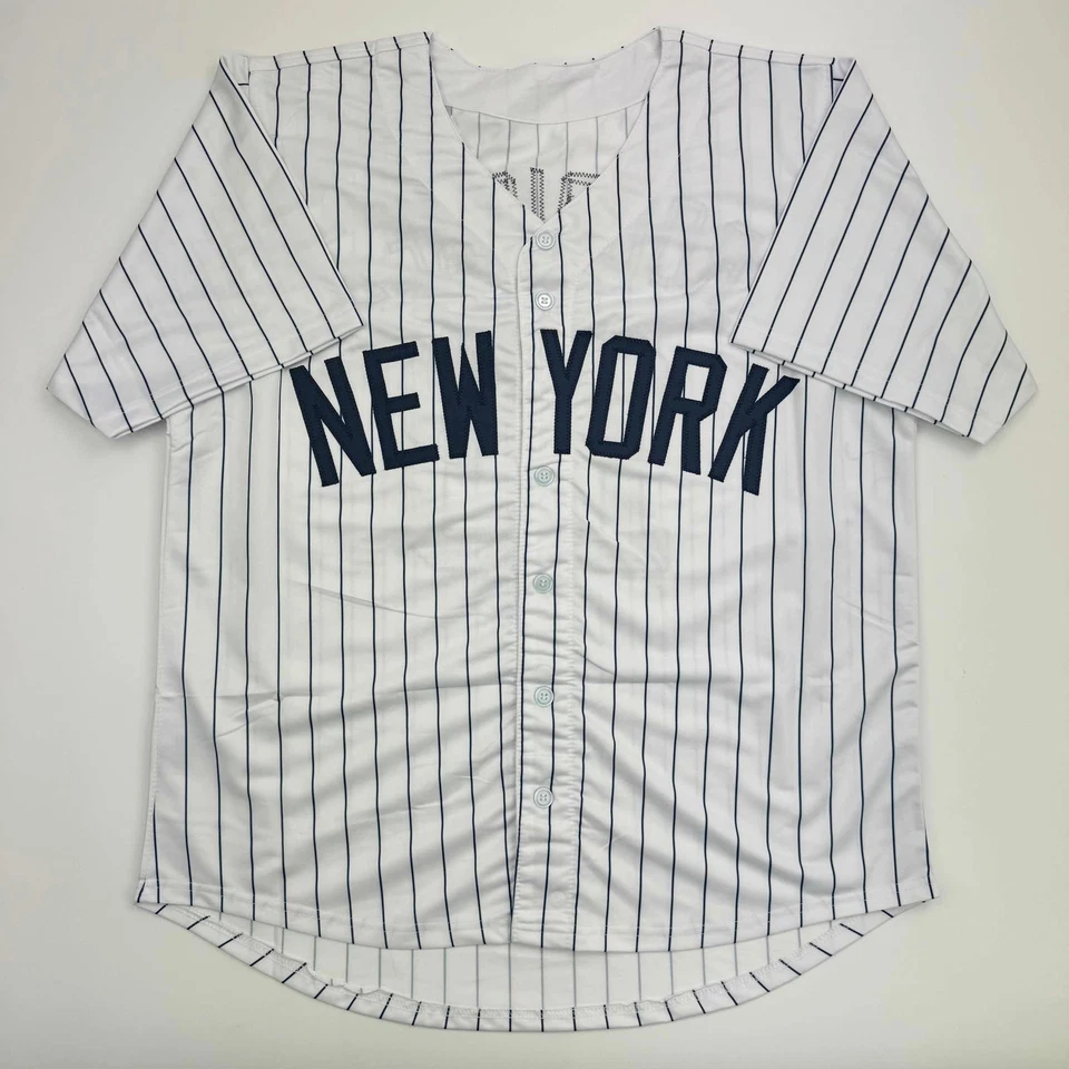 Autographed/Signed Alex Rodriguez New York Pinstripe Baseball Jersey JSA COA - Image 4 of 4