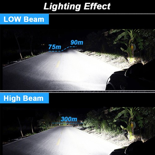 Para Nissan Sentra 2013-2019 Combo 6000K 4X Bombilla Faro LED Luz Alta Baja L1QC - Imagen 2 de 8