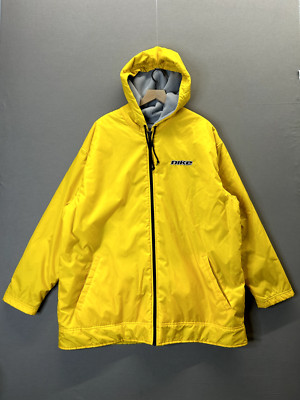 Nike Mens Yellow Gray Jacket Reversible Hooded Zipped Up No Size ''