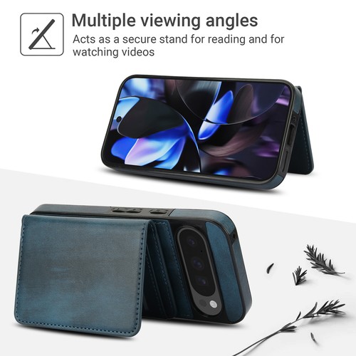 Funda tipo billetera de cuero PU desmontable segura para Google Pixel 9A/9Pro XL/9Pro/9/8 Mag - Imagen 6 de 42