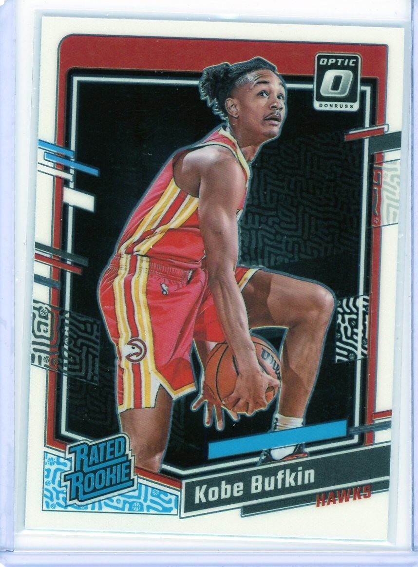 2023-24 Panini Optic #220 Kobe Bufkin Rated Rookie RC Hawks