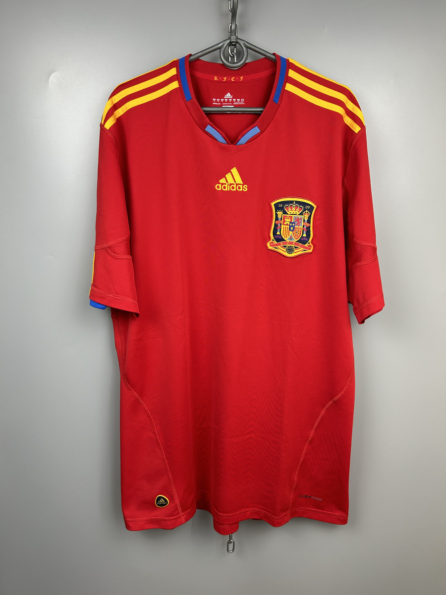 Spain 2010 2011 Home Shirt Football Soccer Jersey Adidas