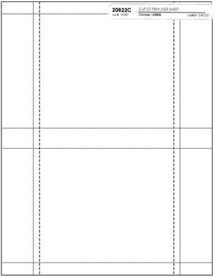 200-Pak (100 sheets) MATTE FINISH Jewel Case BACK TRAY Inserts (inkjet/laser)