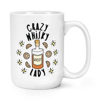 VerrüCkte Whiskey Damen Stars 426Ml Groß Becher Tasse Lustiger Witz Drunk Mutter