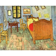 Van Gogh's Bedroom by Van Gogh - 40x50 Inch Rolled Canvas Giclee Print