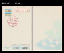 Lighthouse,Ship,Voyage,Beach,Shell,Marine Life,Japan Postal Card,PSC,Postmark