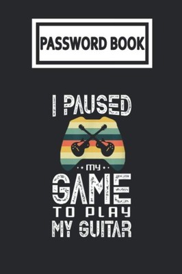 Password Book: Guitarist's Internet Login Organizer mit Alphabetischen