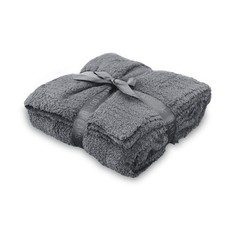 Barefoot Dreams CozyChic Throw 54x72 Graphite One Size High Quality Blanket