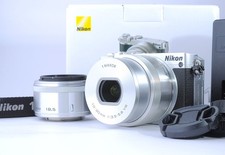 Nikon 1 J5 Silver Double zoom Kit 10-30mm 18.5mm in Box w/Case from Japan