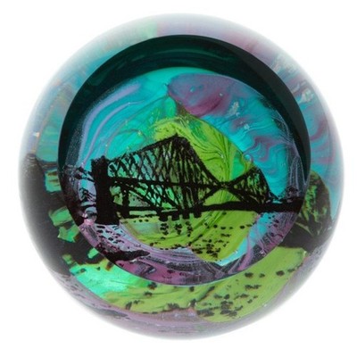 Caithness Glas Northern Aurora Forth Bridge Briefbeschwerer U18045