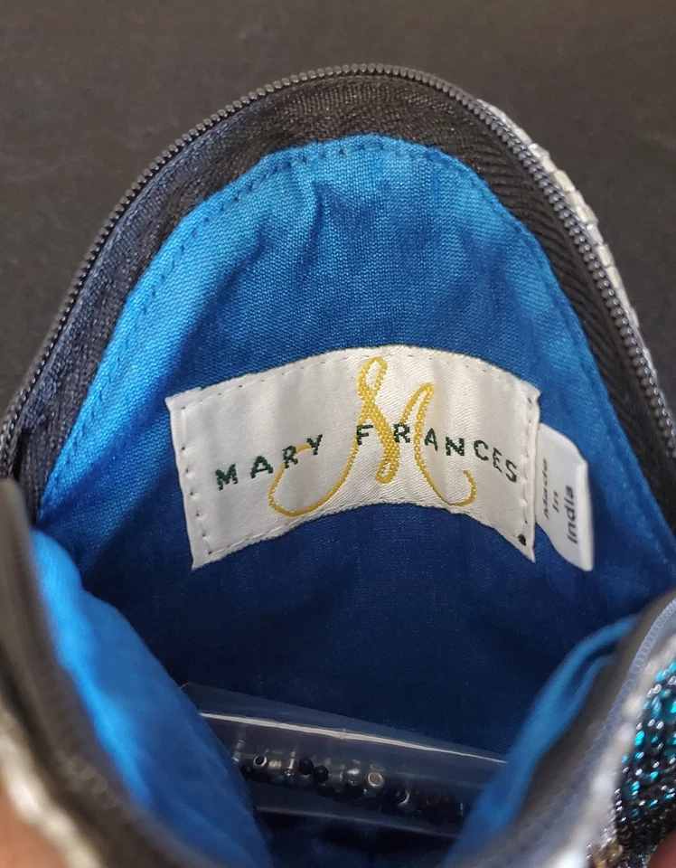 Mary Frances монета сумочки Рождественское украшение вручную бисером ключ зажим на украшенный - Изображение 4 из 4