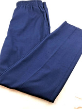 Vintage Joan Walters Size 14 Dress Pants Navy Blue pull on Inseam 30" Waist 30"