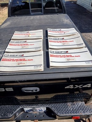 Chief mechanical frame measuring data book  collision autobody set of 6