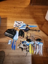 Esky Revolution RC Helicopter w Large Lot of Extra Parts