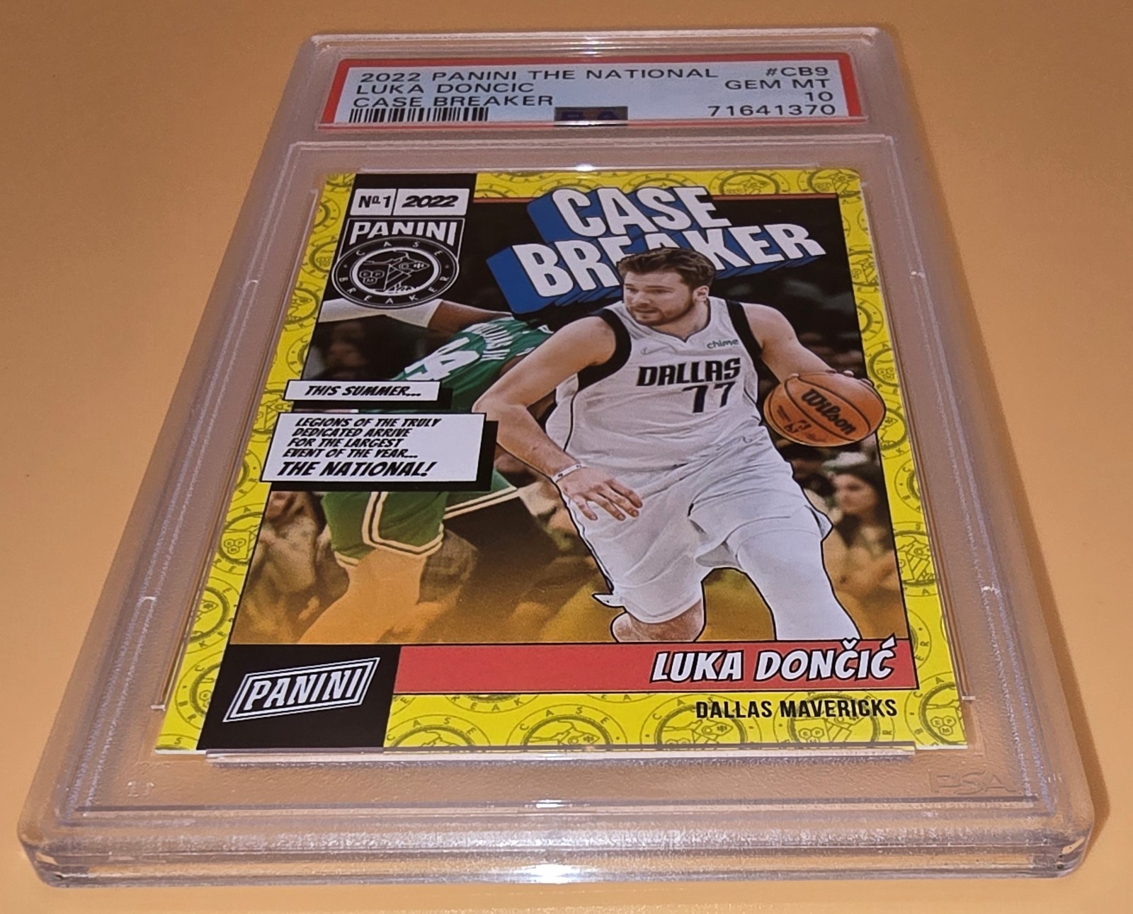 Luka Doncic PSA 10 #'d Low Pop 2022 Panini The National Case Breaker #CB9 Graded view 7