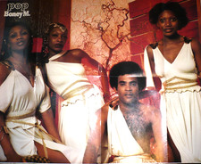 Ein Boney M.  XL Poster DIN A2 für 70er Fan Sammlung Party RS Pferde POP