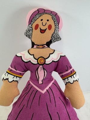 Vintage 1974 Martha Washington Life Ins Cloth Doll By The Gillette Company 1