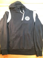 Under Armour Performance Apparel Pullover Hooded Sweatshirt Hoodie Medium Black