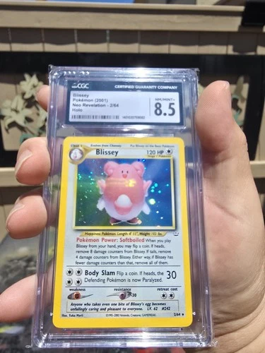 CGC 8.5 Blissey 2001 Neo Revelation 2/64 Holo Pokemon Card