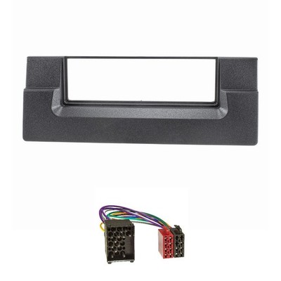 Radioblende Set passend für BMW 5er E39 X5 E53 Rundpin Adapter ISO Einbau Rahmen