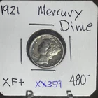 2nd RAREST MERCURY DIME 1921 P In  Nice XF++ Condition XX359