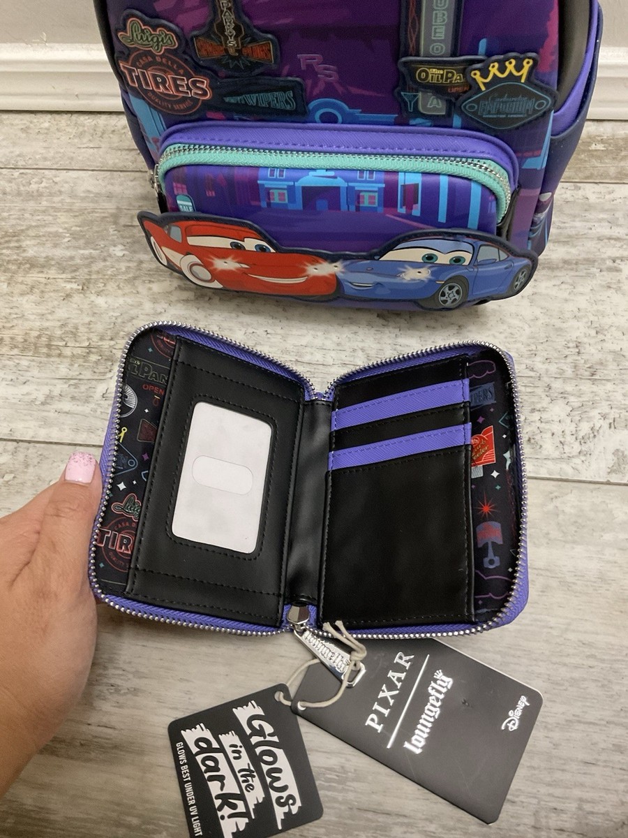 Loungefly Cars Lightening McQueen & Sally Light-Up Backpack NWT NWT Loungefly Cars Lightning McQueen & Sally Light-Up Mini  main image 4