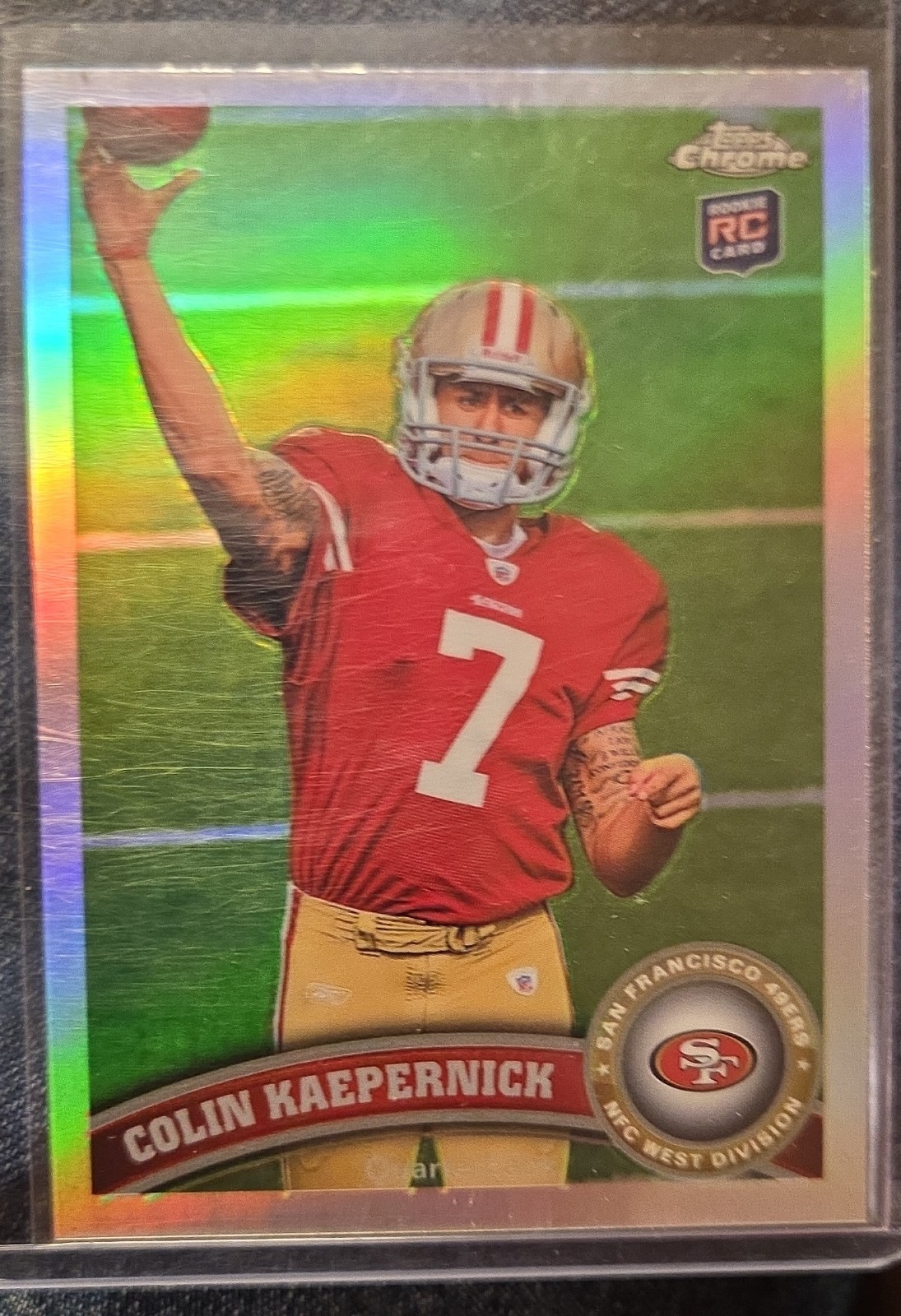 Colin Kaepernick Topps Chrome #25 Refractor