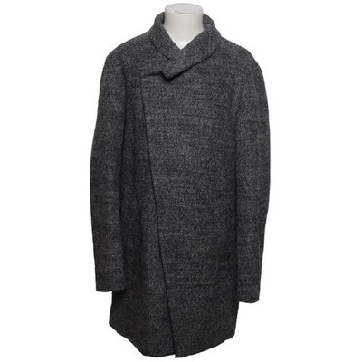 Edco, Mantel, Damen, Größe: M, Grau, Polyester/Wolle, Fischgräte, Tweed #LYf