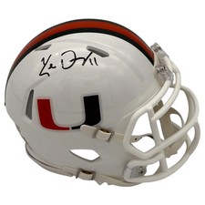 Ken Dorsey Autographed Miami Hurricanes (Speed) Mini Helmet - JSA