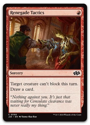 Renegade Tactics #590 (NM) Foundations Jumpstart J25 Magic MTG