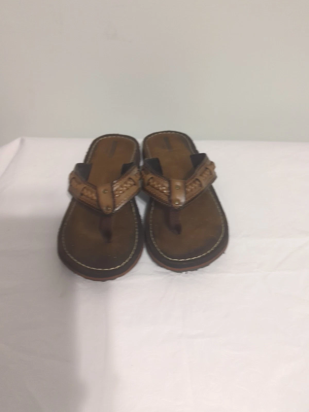 Scarpe sandali infradito Clarks Fenner Nerice Boho marrone miele pelle tanga 8M