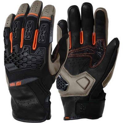 Motorcycle Gloves 9 - Modeka Atlaz Waterproof Touch Screen Safari Black