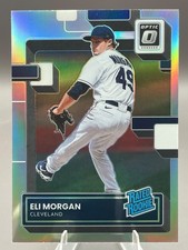 ELI MORGAN rc #79 Silver Holo Prizm Rookie Card 2022 Optic GUARDIANS-ROYALS. rookie card picture