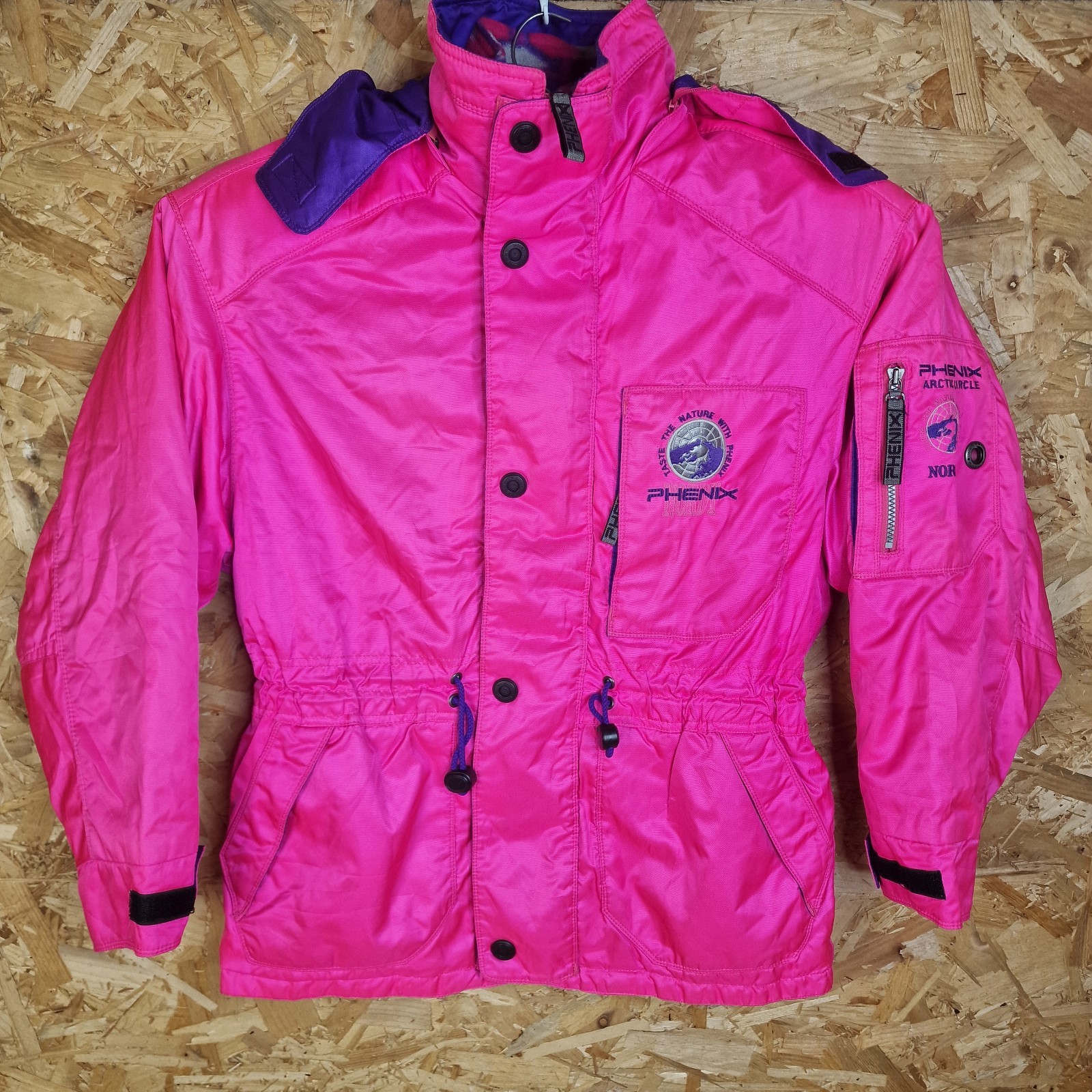 Phenix Nordi Japan Vintage 90s Bright Pink Ski Jacket L XL Unisex Zip In Fleece image 2