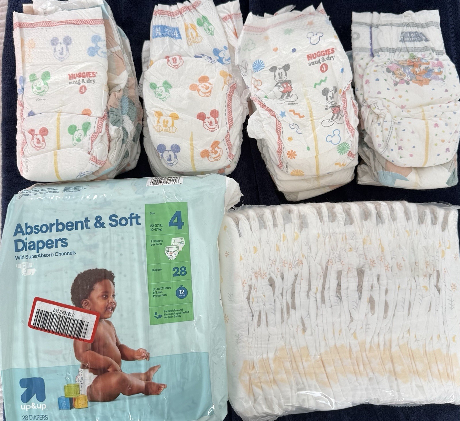 S Size 4 Mix Of Huggies And Target Baby Diapers